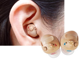 〈ニコン・エシロール〉デジタル耳あな型補聴器の商品写真