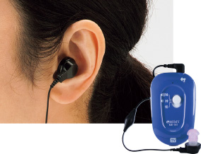〈ミミー電子〉ポケット型デジタル補聴器の商品写真